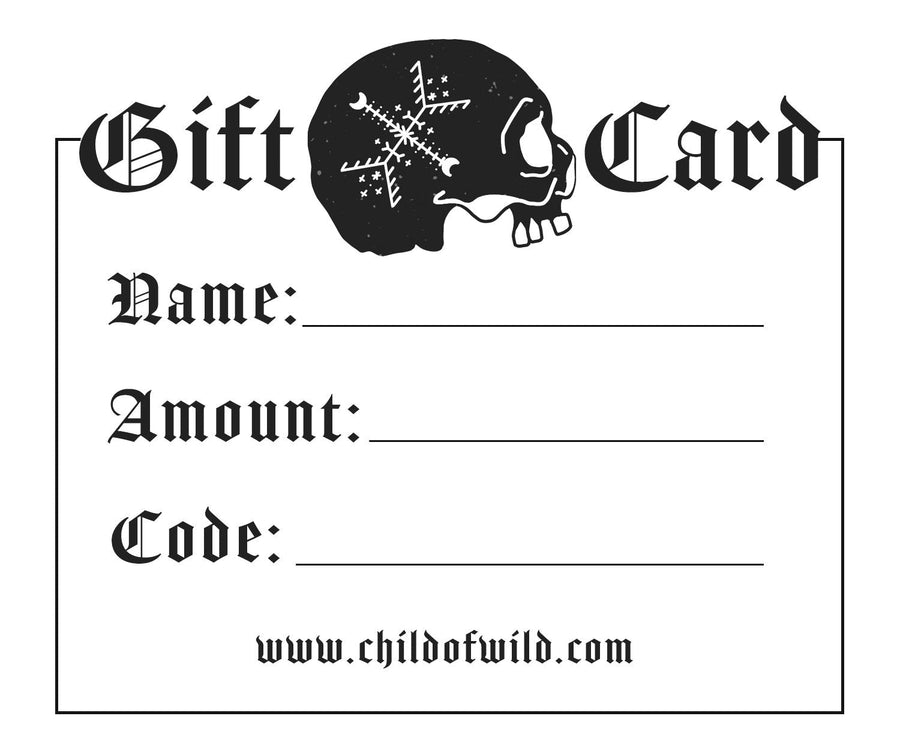 Child of Wild Gift Card GIFT of LOVE