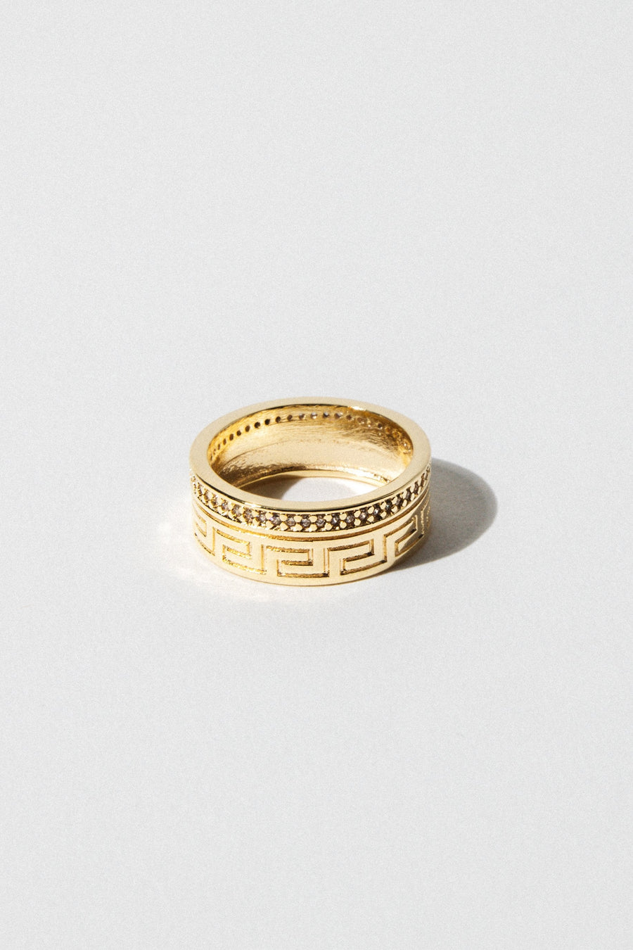 Dona Italia Jewelry US 6 / Gold Aztec Ring