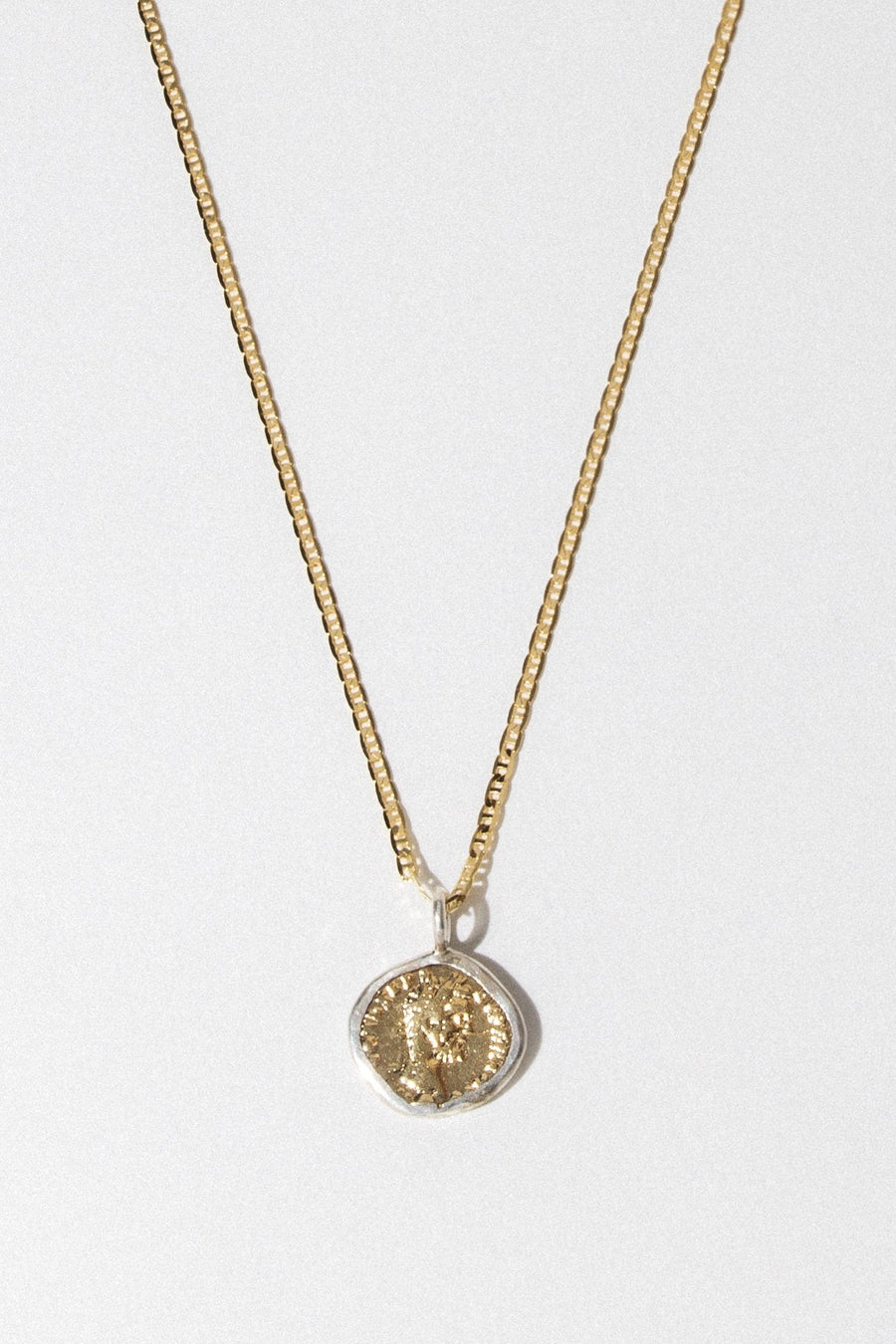 Dona Italia Jewelry Gold / 24 Inches Caesar Coin Necklace