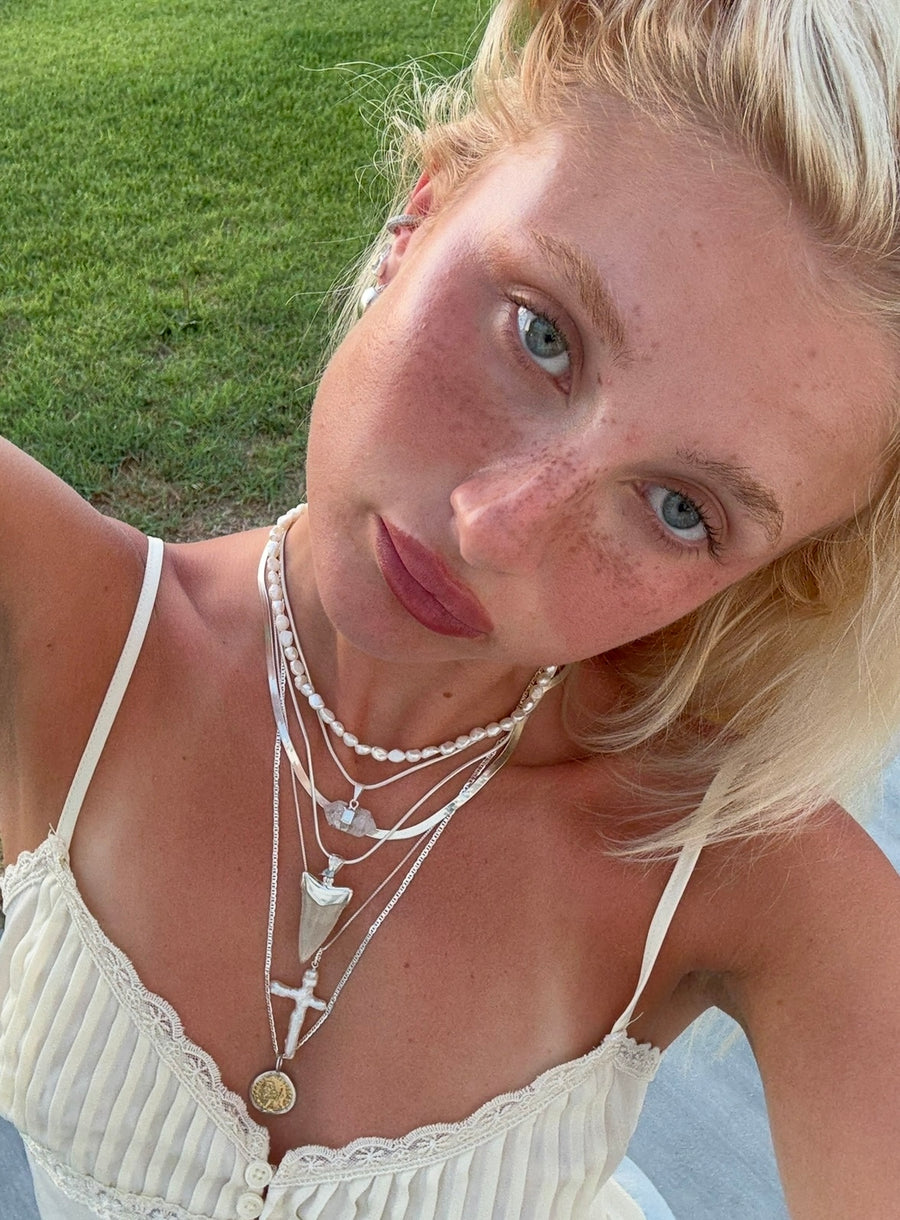 Child of Wild Jewelry Silver / 24 Inches Caesar Coin Necklace .:. Silver