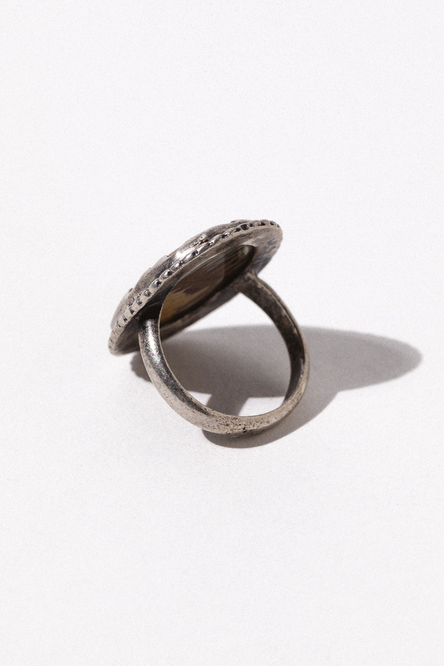 Ayman Jewelry Silver / US 8.5 Cheyenne Agate Ring