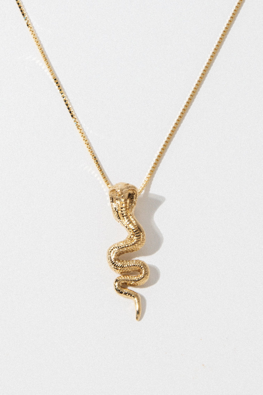 Dona Italia Jewelry Gold / 14 Inches Gold Cobra Necklace