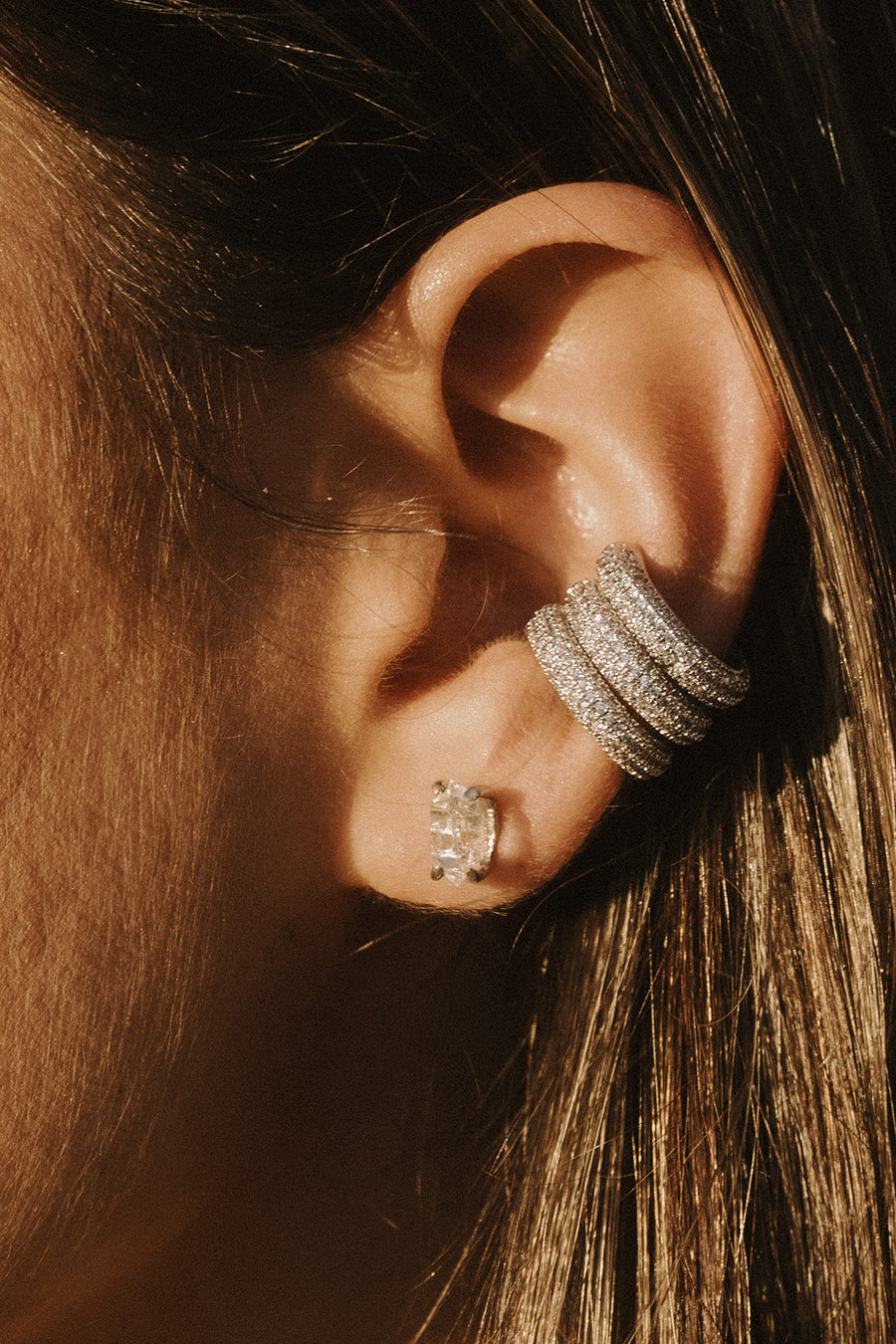 DLUXCA Jewelry Silver The Joni Ear Cuff .:. Silver