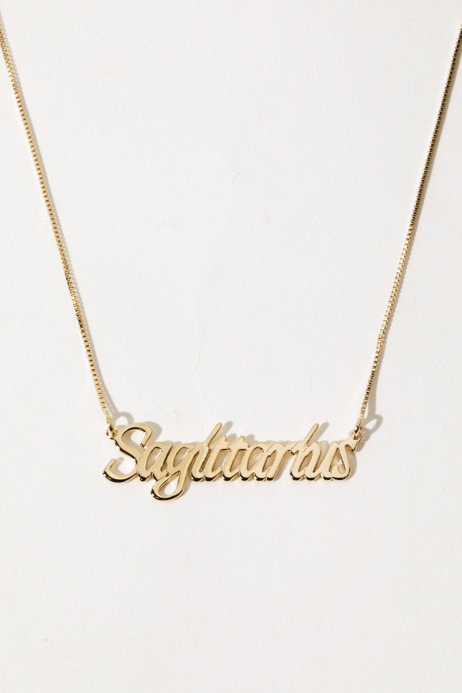 The Goth Booth Jewelry Sagittarius / Gold / 16 inches Signature Zodiac Necklace