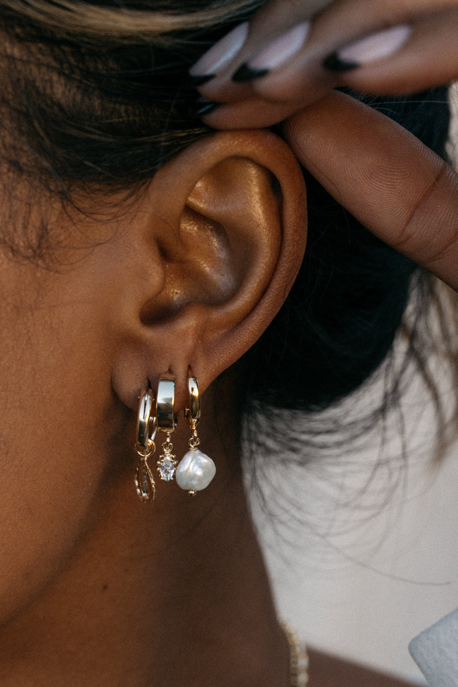 Dona Italia Jewelry Gold Sophia Drop Earrings