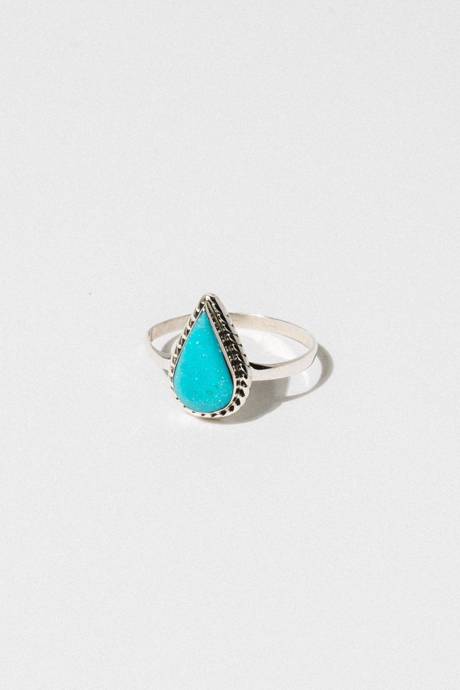 Thunderbird Jewelry Jewelry US 5 / Silver Tear Drop Navajo Ring