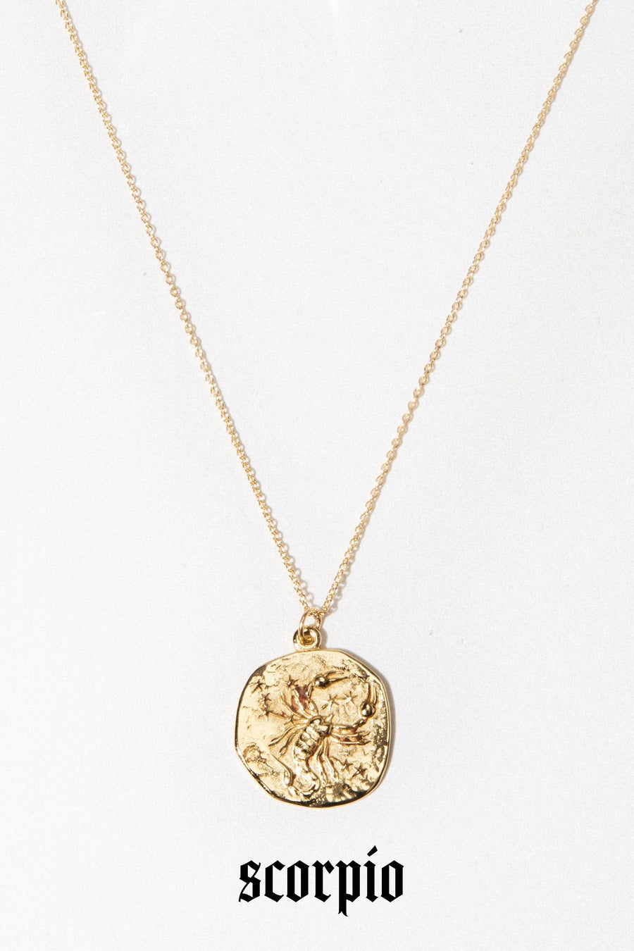 Studio Grun Jewelry Scorpio / Gold / 20 inches Zodiac Necklace