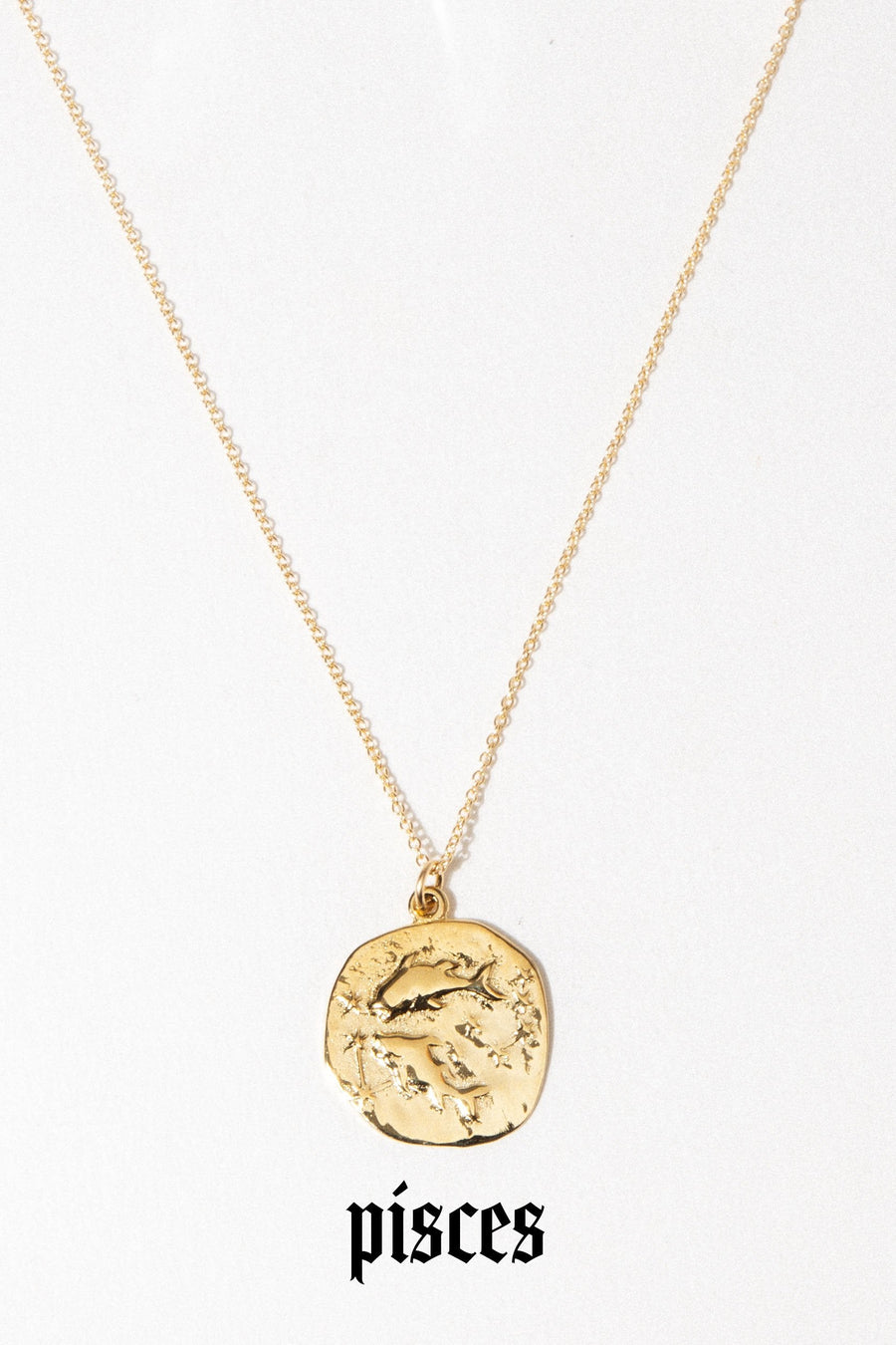 Studio Grun Jewelry Pisces / Gold / 20 inches Zodiac Necklace