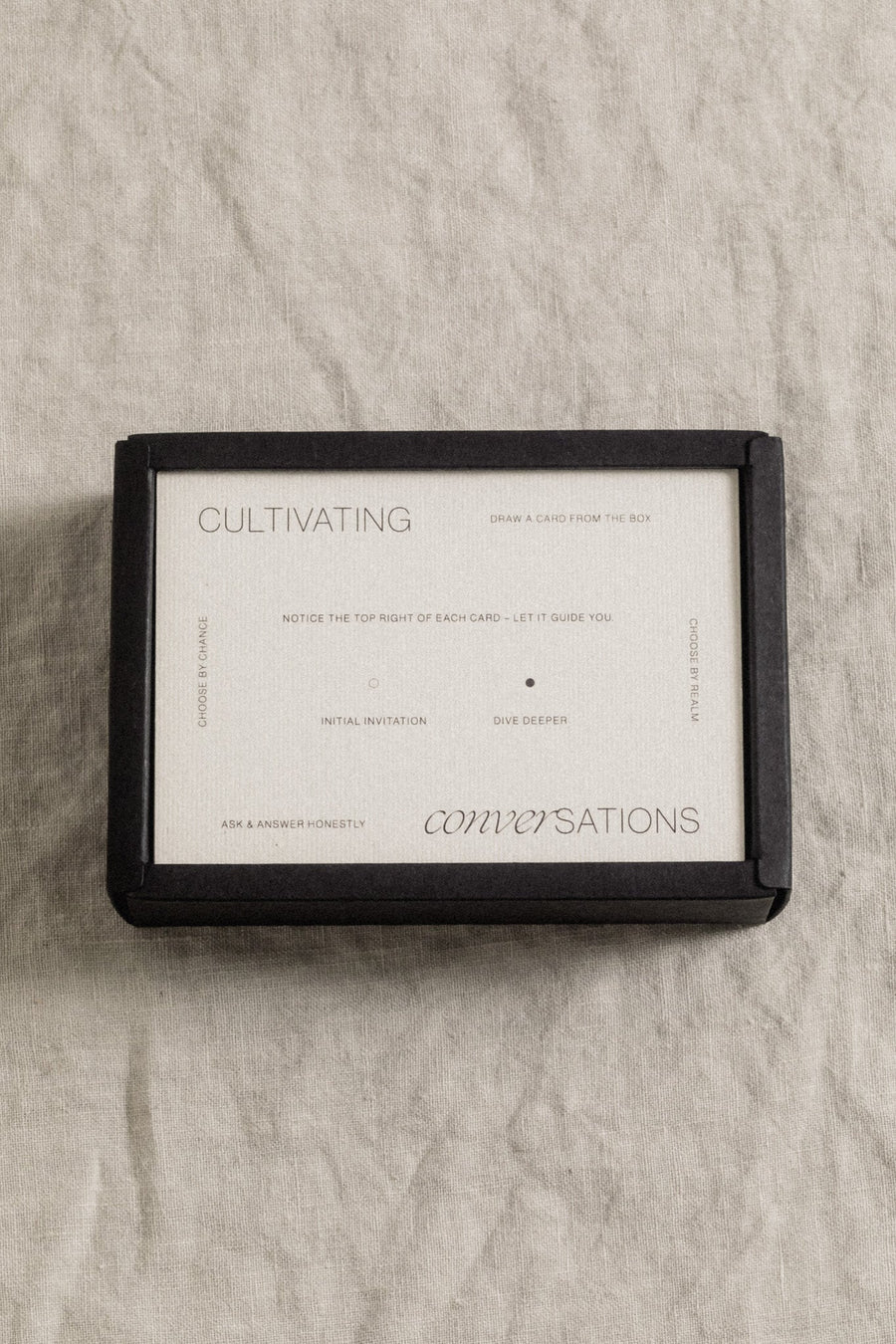 Wilde House Paper Objects White / FINAL SALE Cultivating Conversation Card Deck