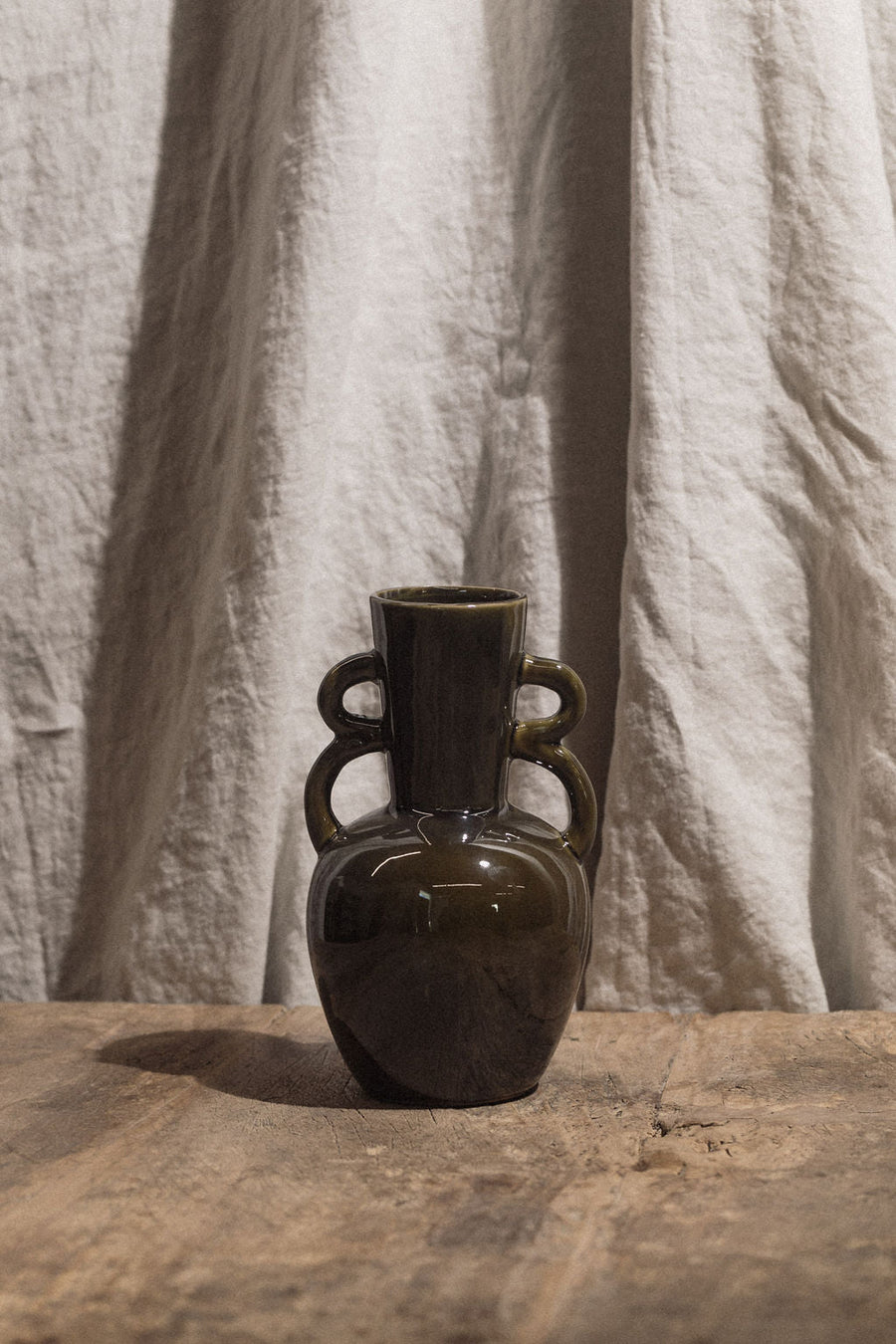 Creative Co-Op Objects Olive / FINAL SALE Olive Stoneware Vase