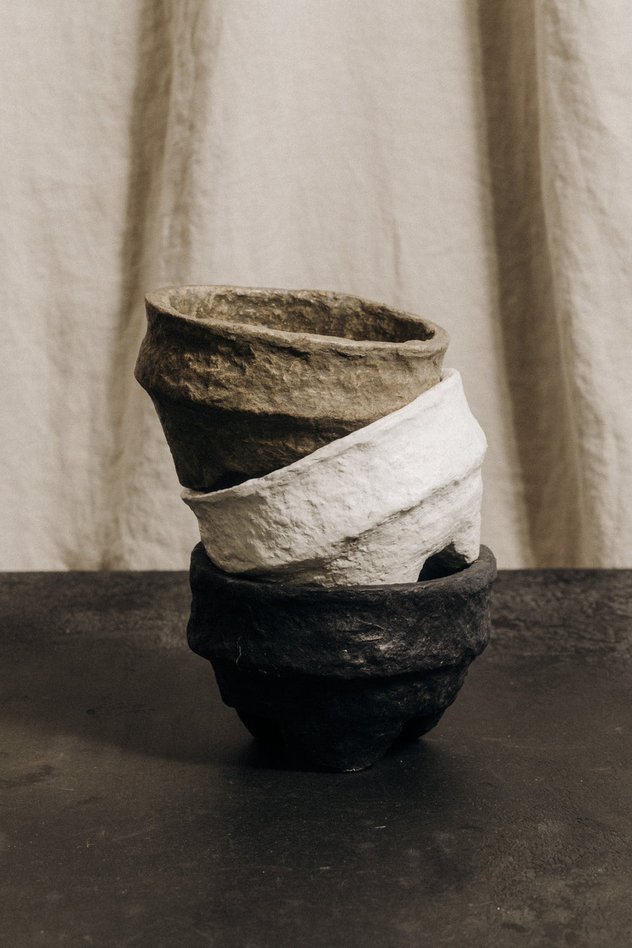 Creative Co-Op Objects Multi / FINAL SALE Tierra Paper Mache Bowl Set