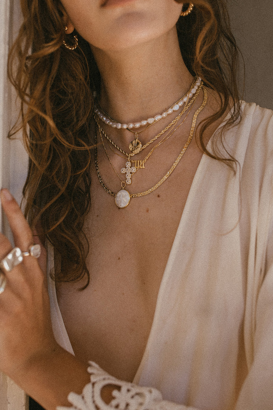 Dona Italia Jewelry Gold / 18 Inches Mahina Figaro Necklace