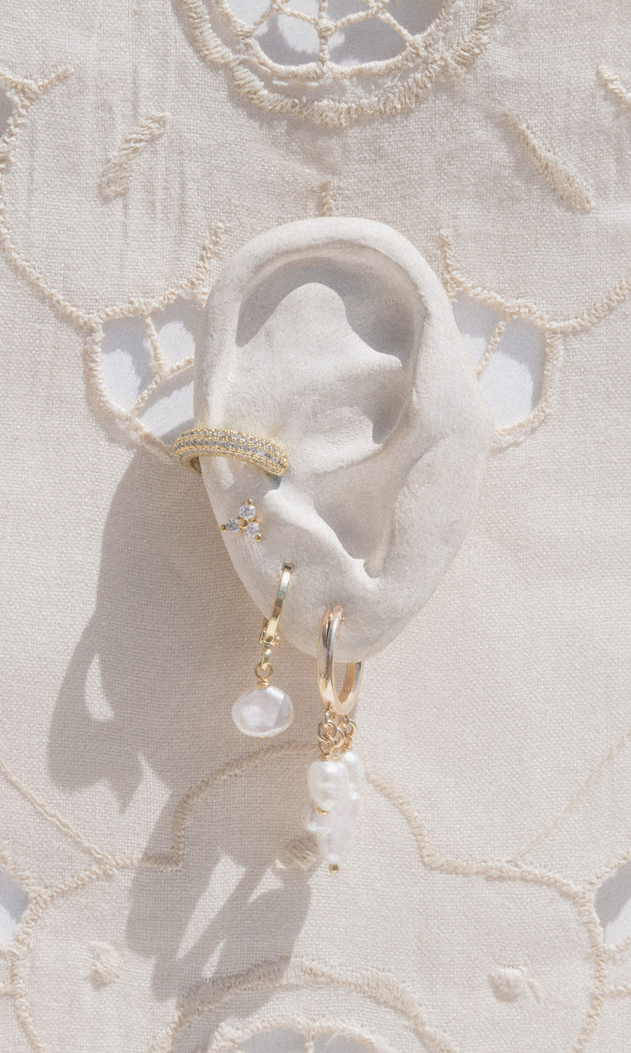 Alexandria Small Pearl Earrings