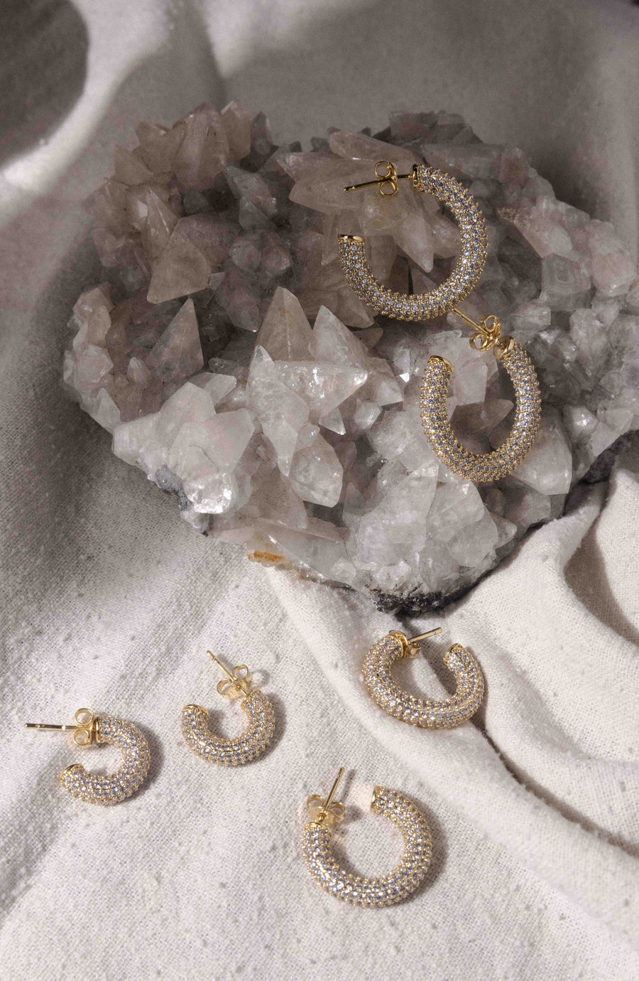 Starlight CZ Stacker Earrings