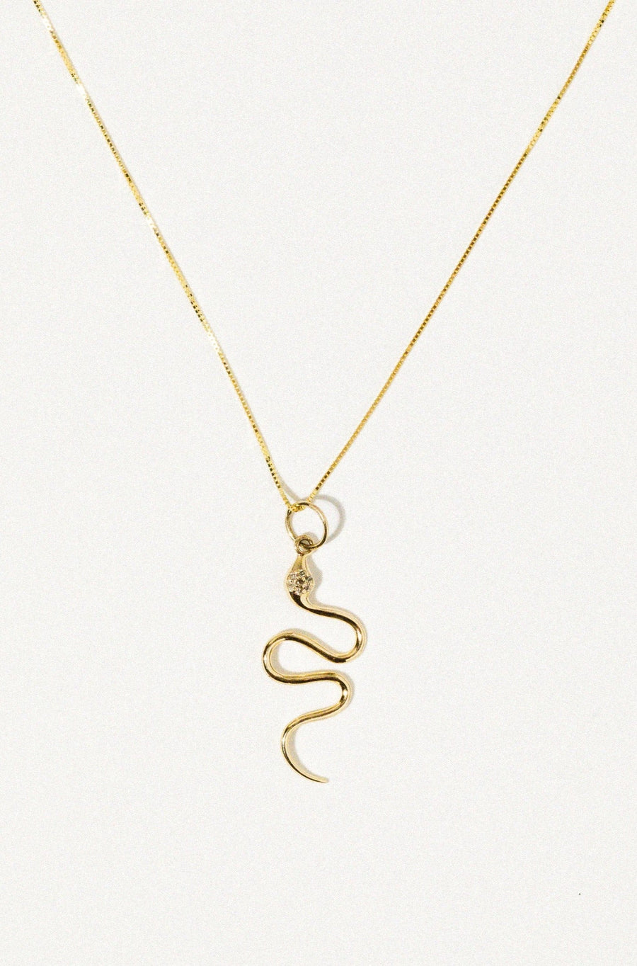 Tresor Jewelry Gold / 18 inches 14kt Golden Desert Serpent Necklace