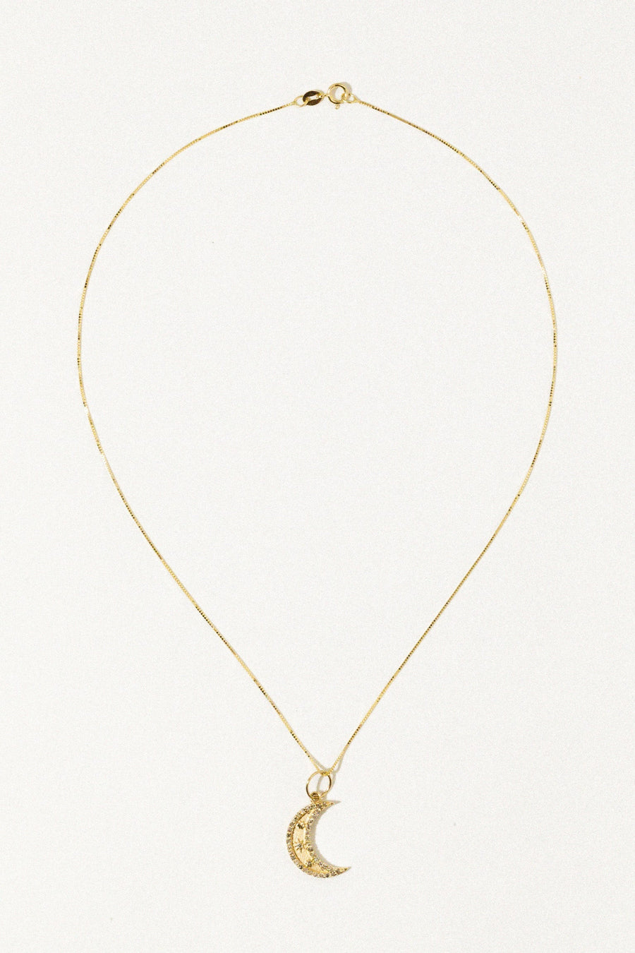 Stuller Jewelry Gold / 16 Inches 14kt New Moon Diamond Necklace