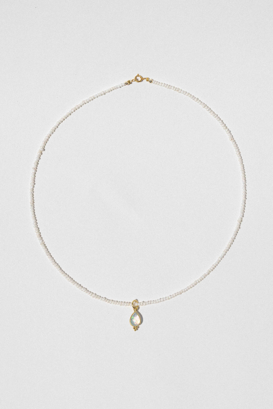 Donna Italiana Jewelry Gold / 15 Inches 9K Divine Opal Necklace