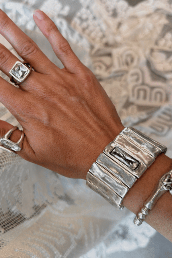 Chanour Jewelry Silver Afterlight Crystal Bracelet