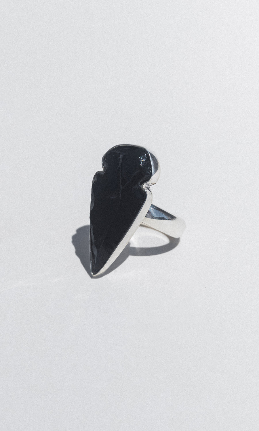Charles Albert Inc Jewelry Silver / Open Alchemy Obsidian Arrowhead Ring