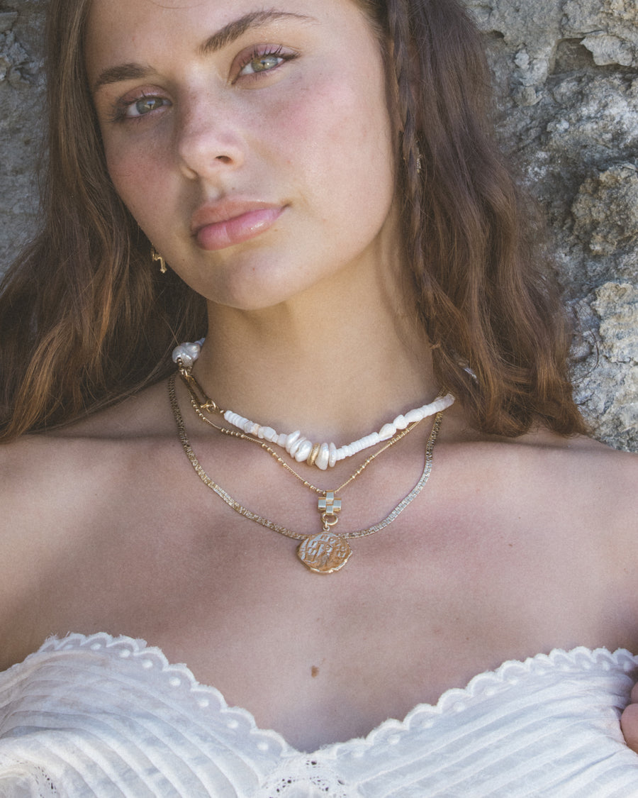 Goddess Jewelry Gold / 14 inches Ancient Paradigm Necklace…