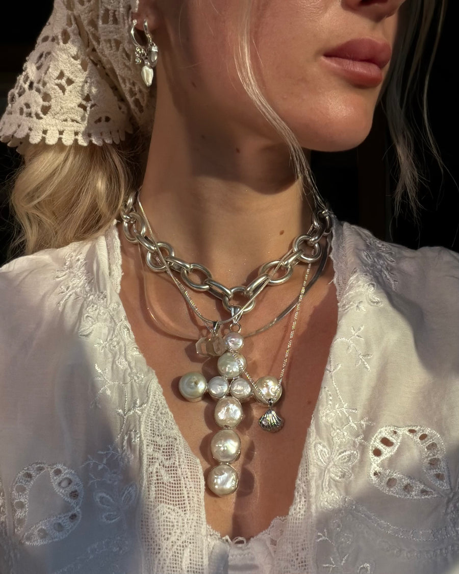 Child of Wild Jewelry Silver / 16 Inches Ancient Wisdom Quartz Necklace