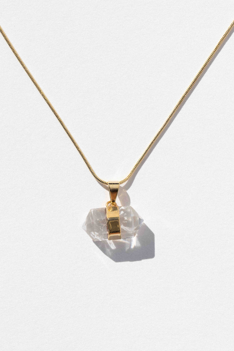 Donna Italiana Jewelry Gold / 16 Inches Ancient Wisdom Quartz Necklace .:. Gold