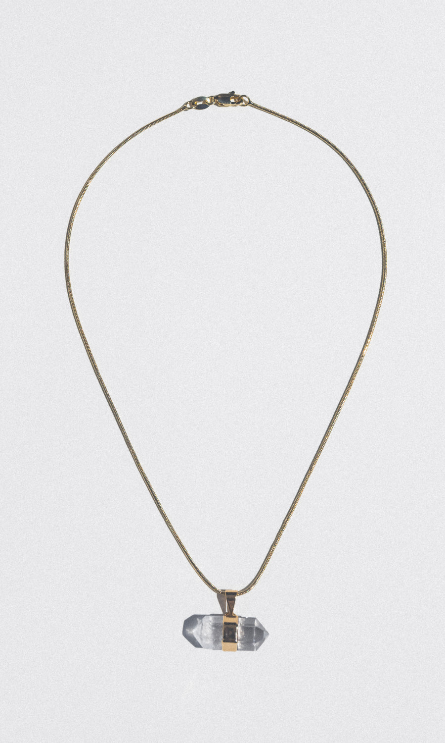 Child of Wild Jewelry Gold / 16 Inches Ancient Wisdom Quartz Necklace .:. Gold