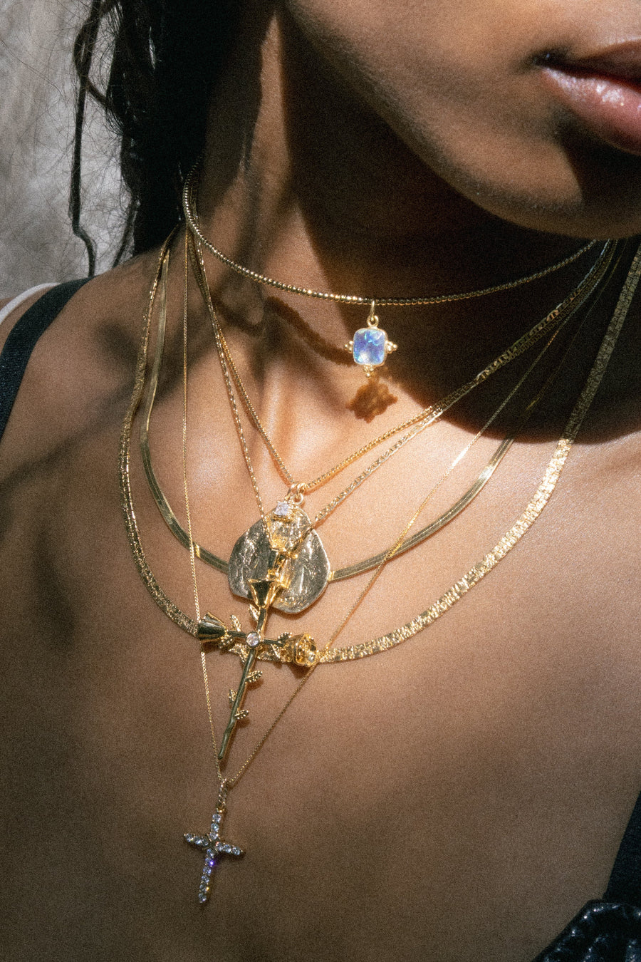 Child of Wild Jewelry Gold / 20 Inches Antonia CZ Cross Necklace