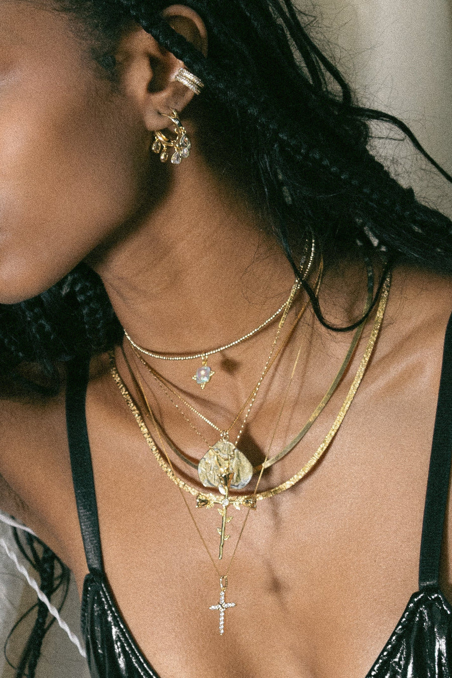 Child of Wild Jewelry Gold / 20 Inches Antonia CZ Cross Necklace