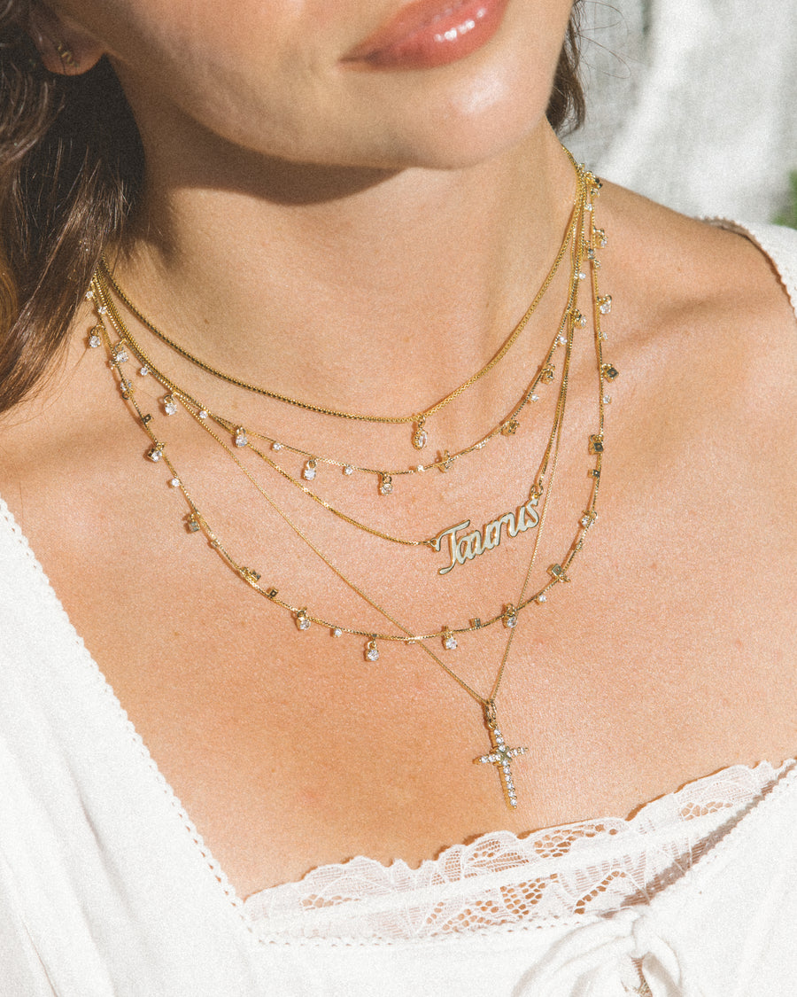 Child of Wild Jewelry Gold / 20 Inches Antonia CZ Cross Necklace