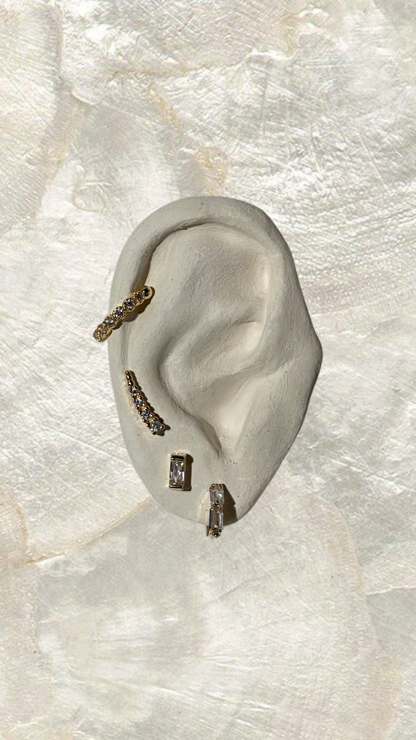 Dona Italia Jewelry Gold Aria Ear Cuff