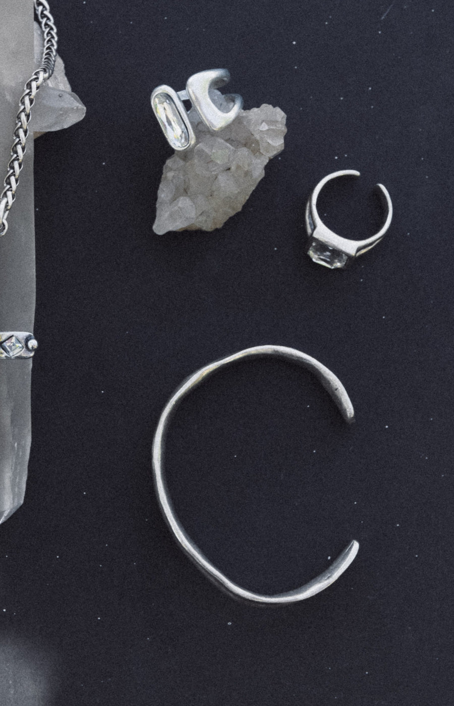 Chanour Jewelry Silver Ashen Ridge Cuff