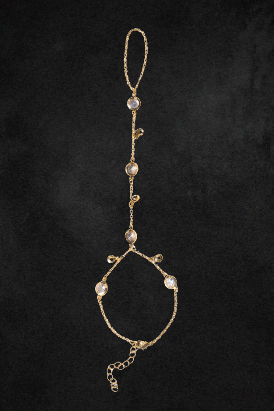 Child of Wild Jewelry Gold / 7 Inches Astraea CZ Hand Chain