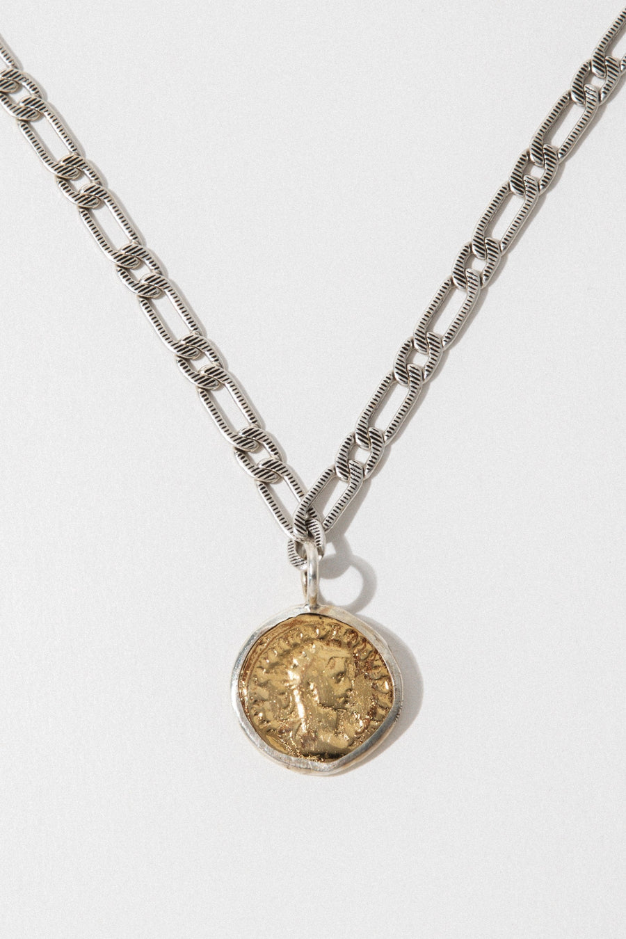 Goddess Jewelry Gold / 18 Inches Aurelian Coin Necklace