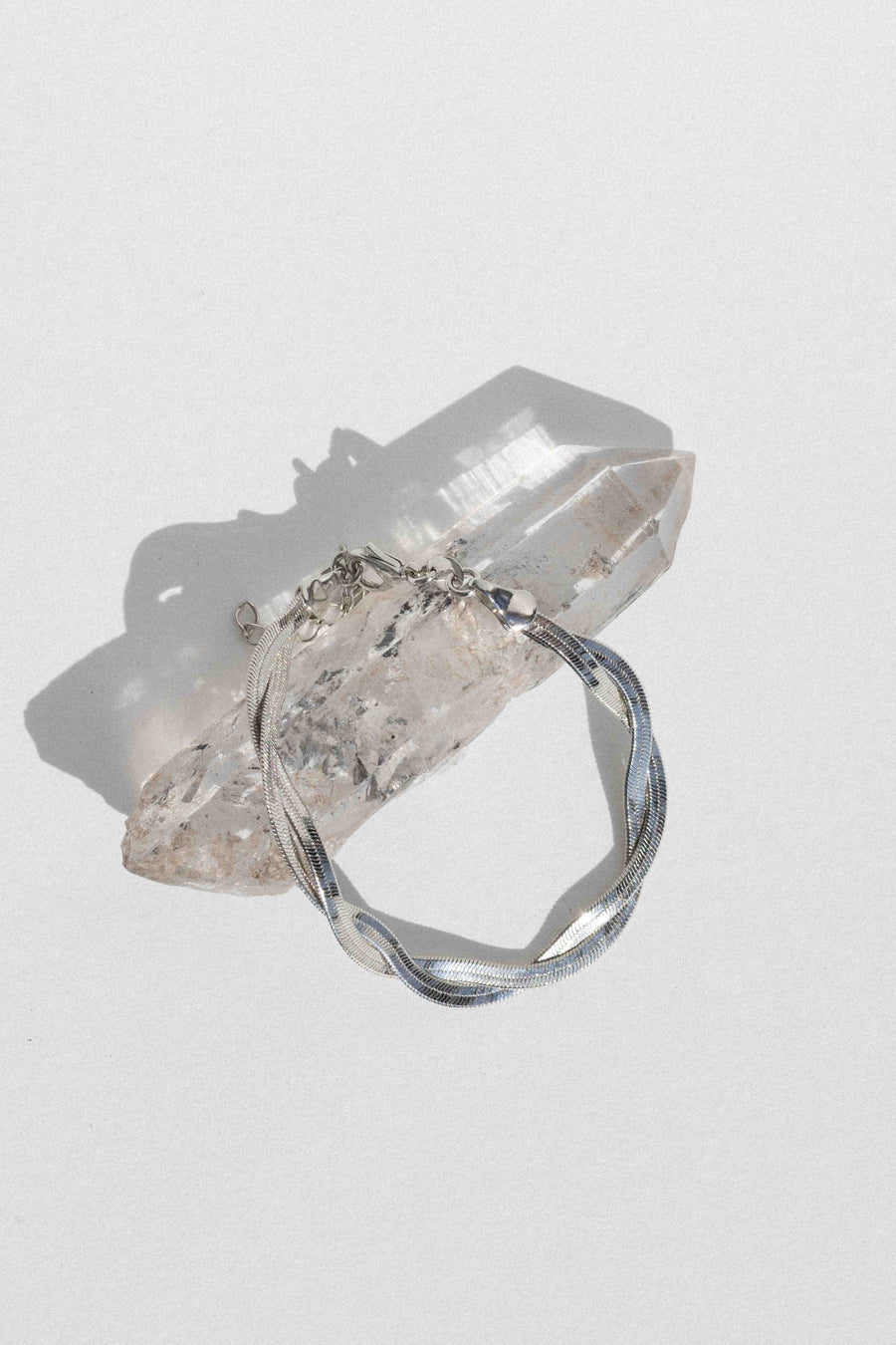 Jewelry Silver Aureline Braided Bracelet .:. Silver