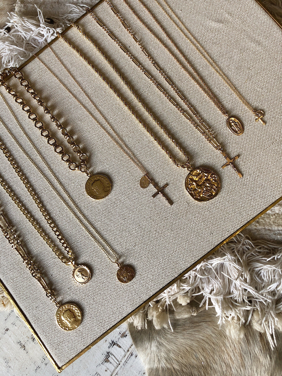 Dona Italia Jewelry Gold / 18 Inches Aztec Ritual Necklace