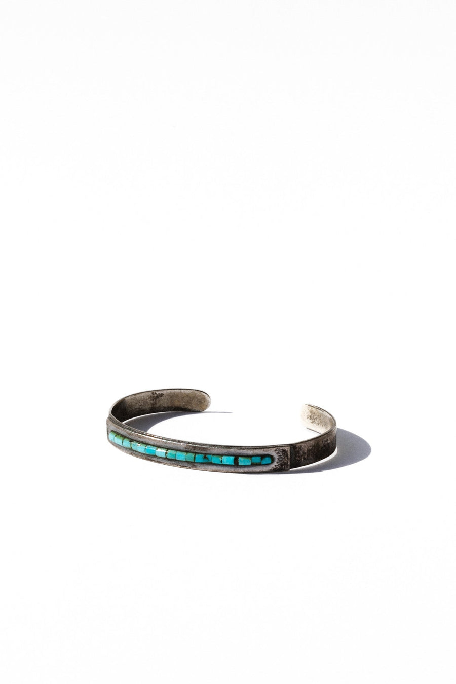 Ayman Jewelry Silver / Turquoise Blue Hour Antique Zuni Cuff