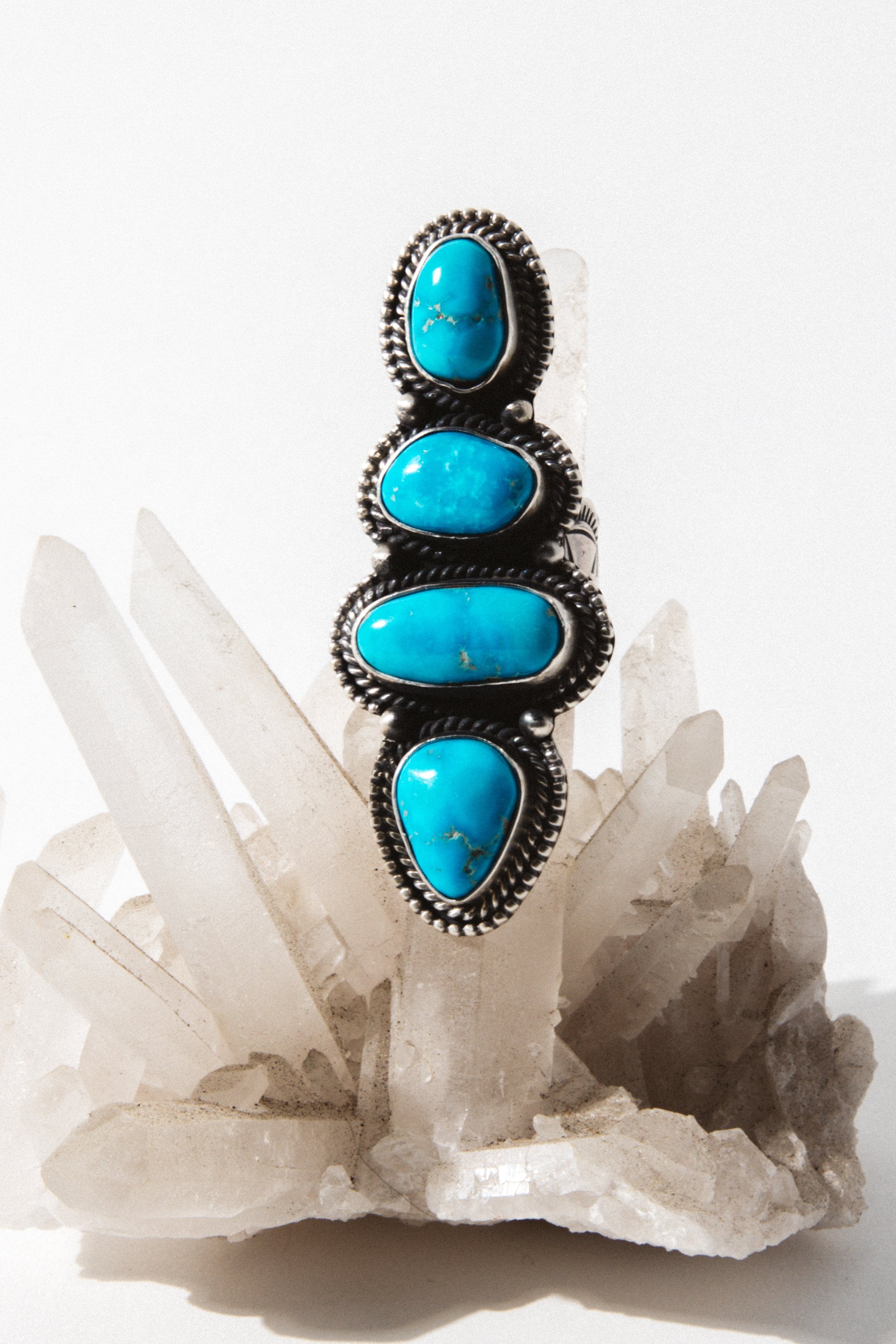 超希少&美品!VINTAGE NAVAJO 1940's STERLING SILVER PETRIFIED