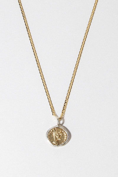 ⑦Etoile Coin Necklace【＃Casual】 （Gold） jewelry-caesar-coin-necklace-