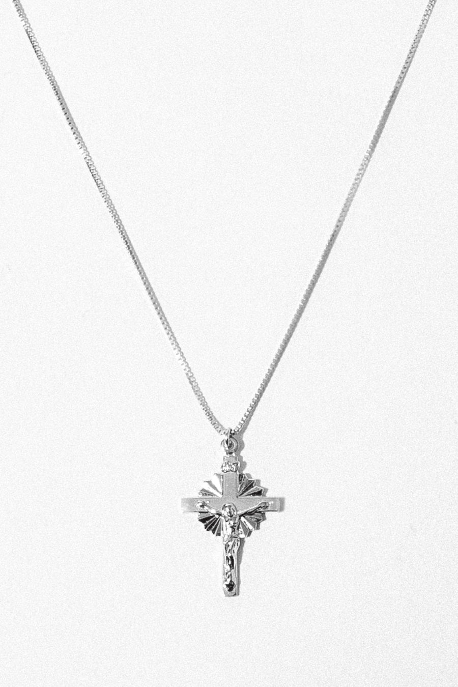 Gempacked Jewelry 20 Inches / Silver Copy of Calvary Necklace