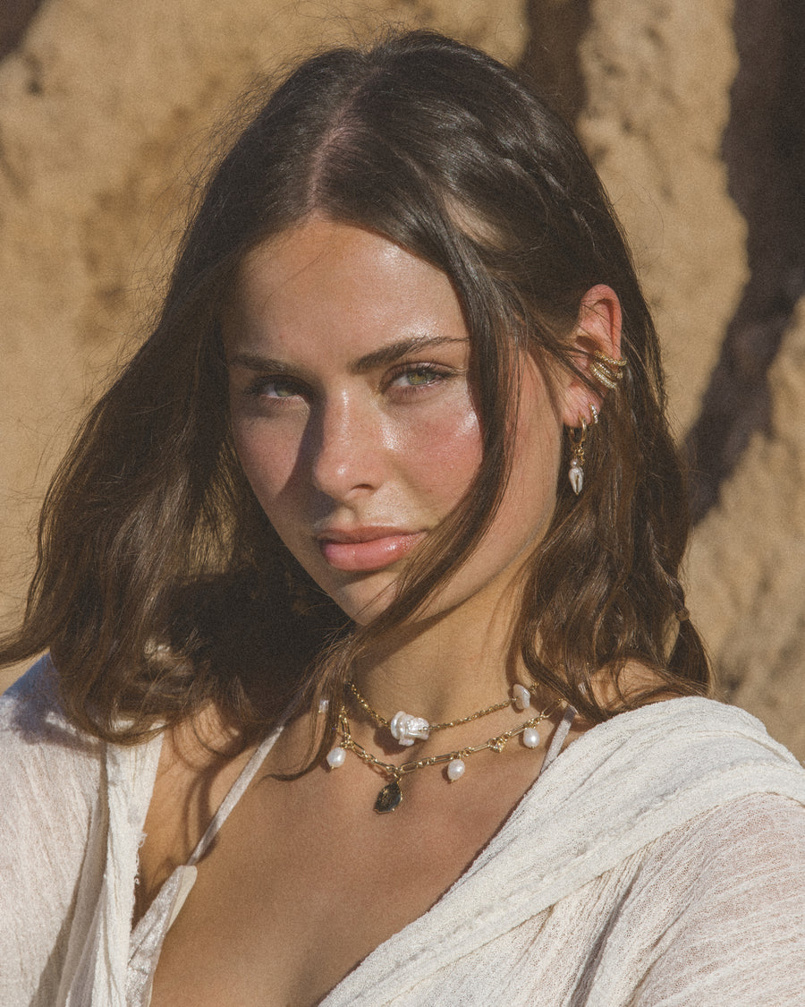 Child of Wild Jewelry Gold / 15 Inches Capri Pearl Necklace