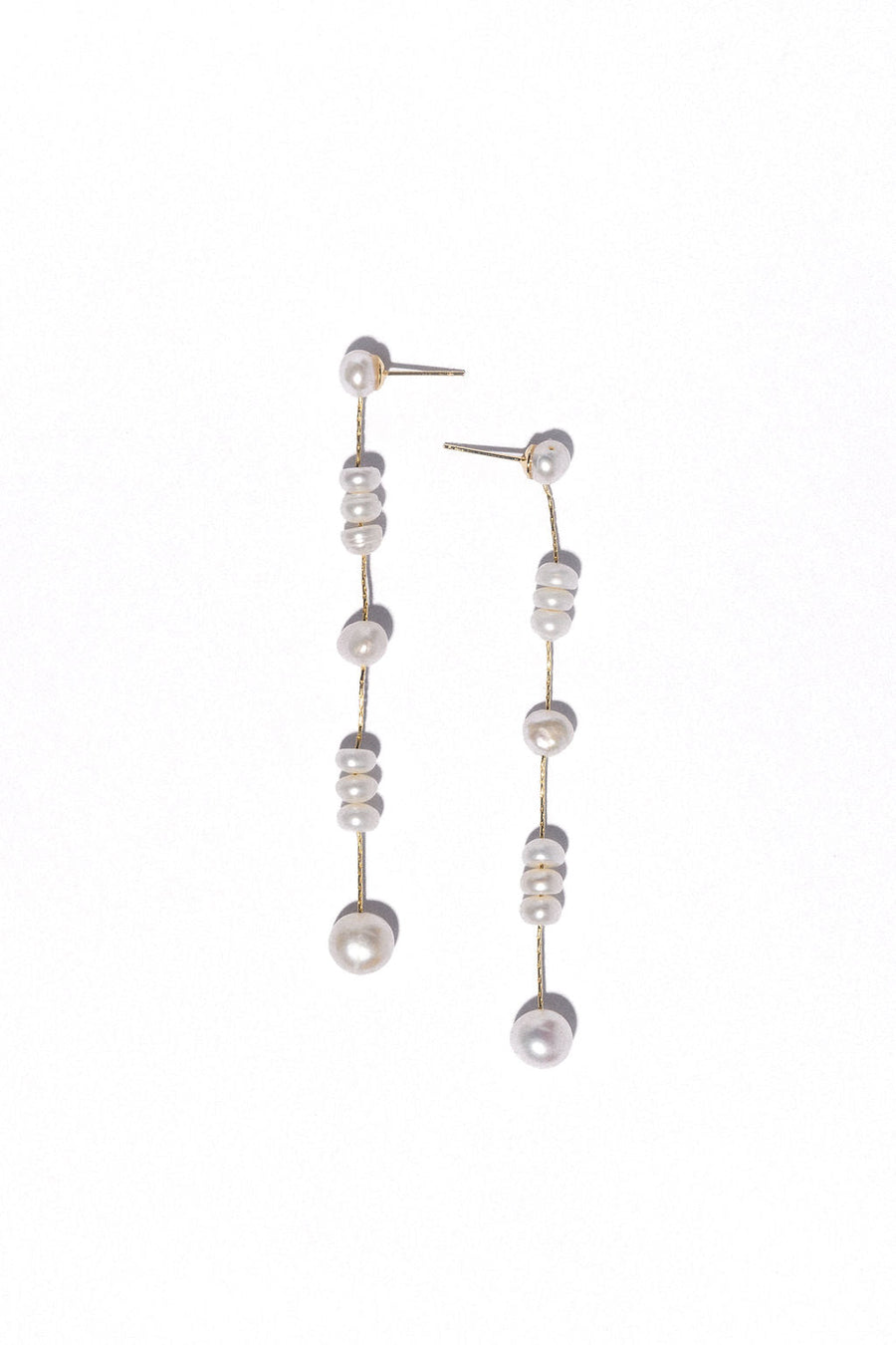 DLUXCA Jewelry Gold / Pearl Copy of Maldives Nights Pearl Earrings