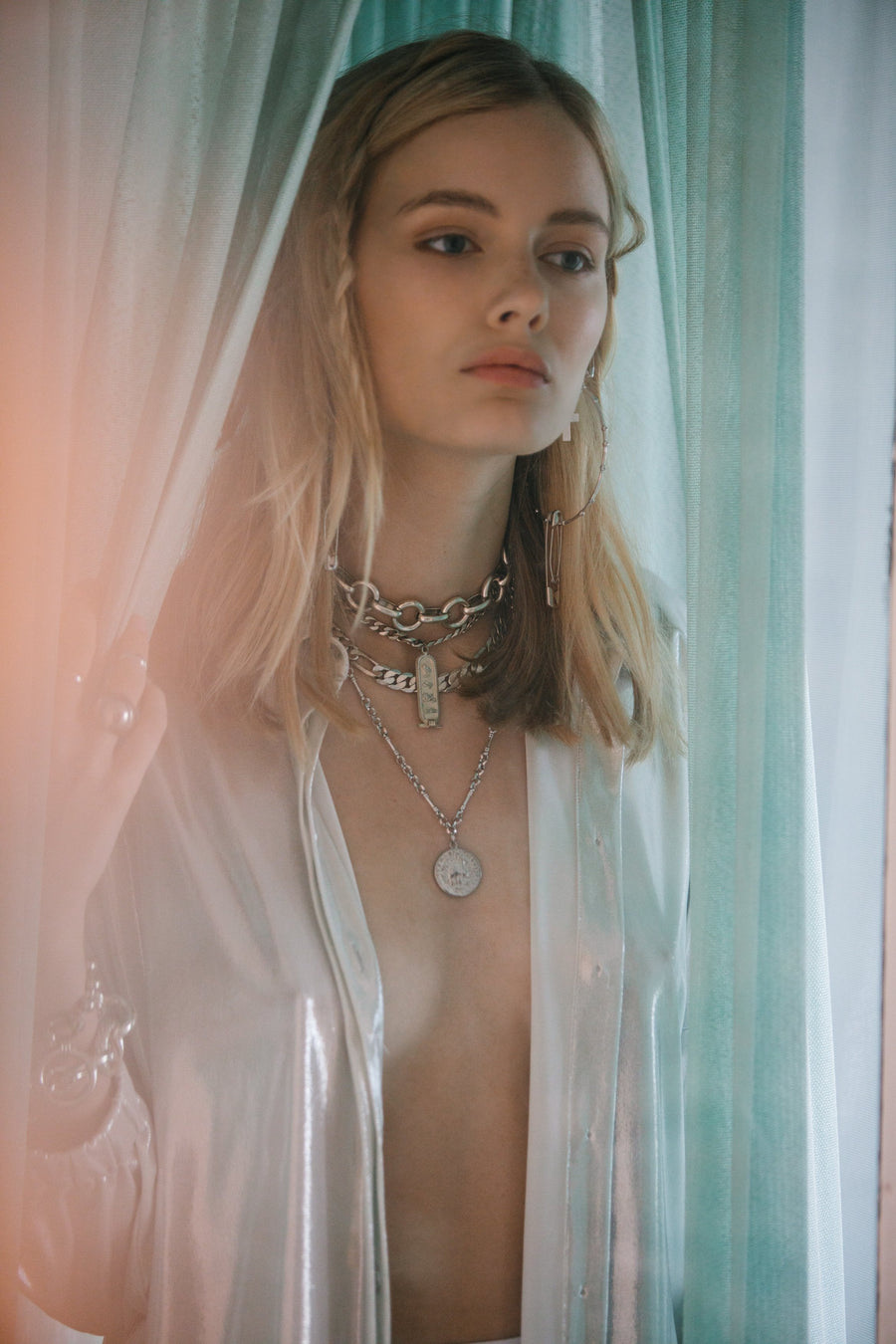 Goddess Jewelry Silver / 12 Inches Catena D'oro Choker