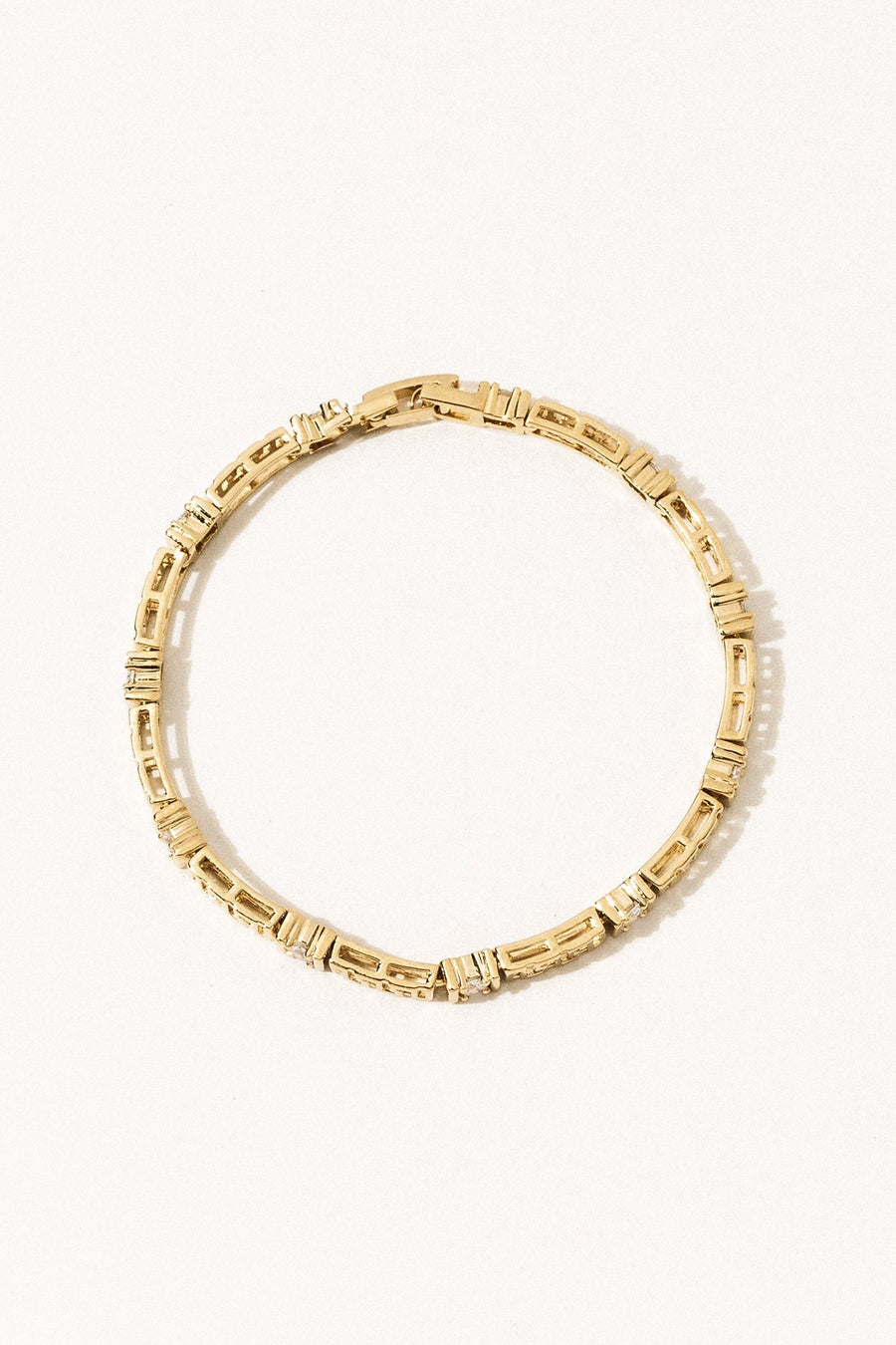 Sparrow Jewelry Gold Brooklyn CZ Bracelet