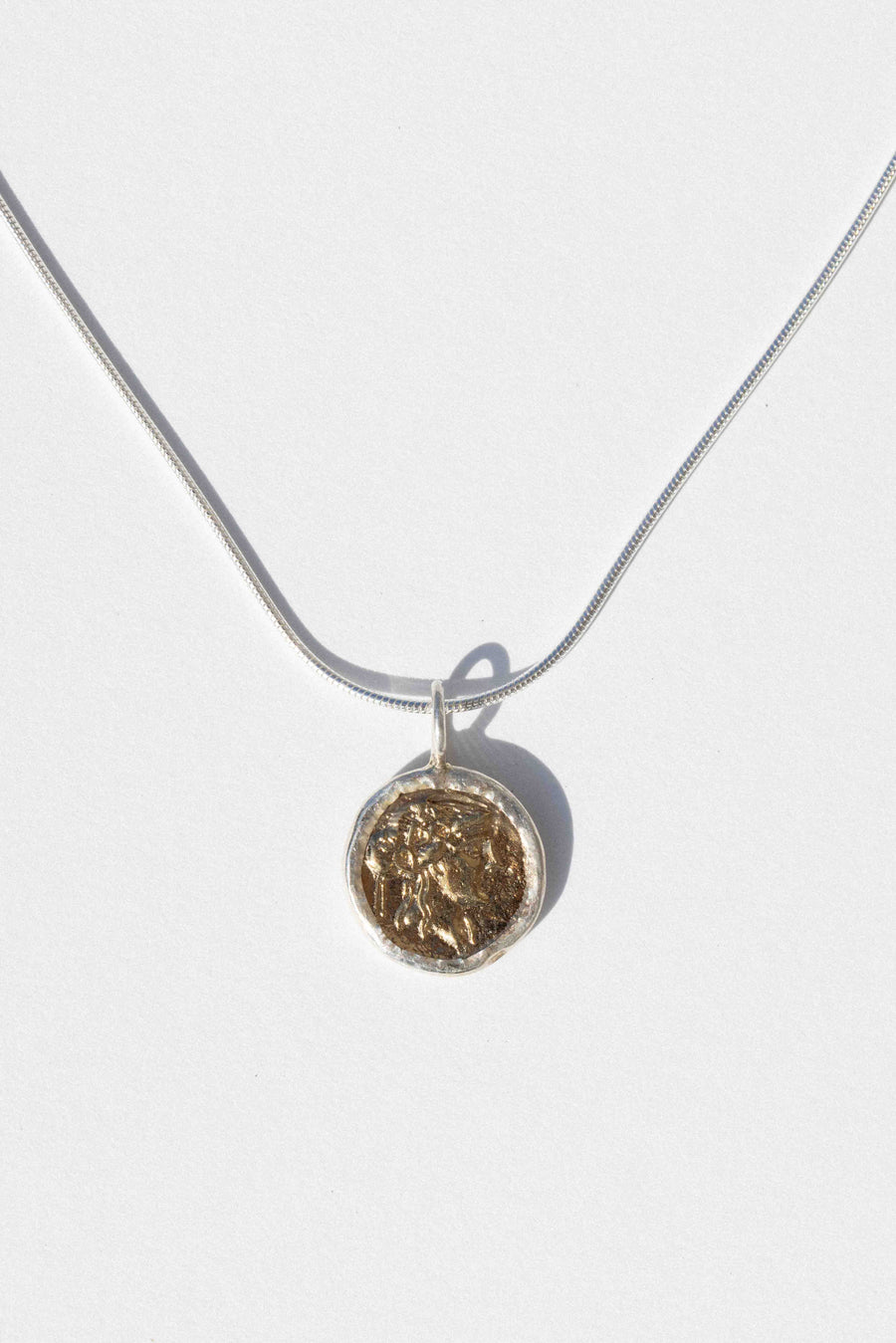 Child of Wild Jewelry Silver / 16 Inches Circe Coin Necklace