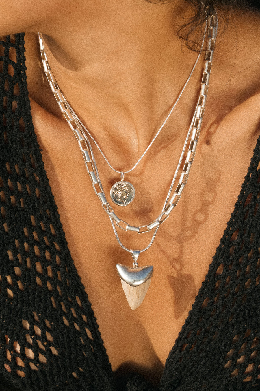 Child of Wild Jewelry Silver / 16 Inches Circe Coin Necklace