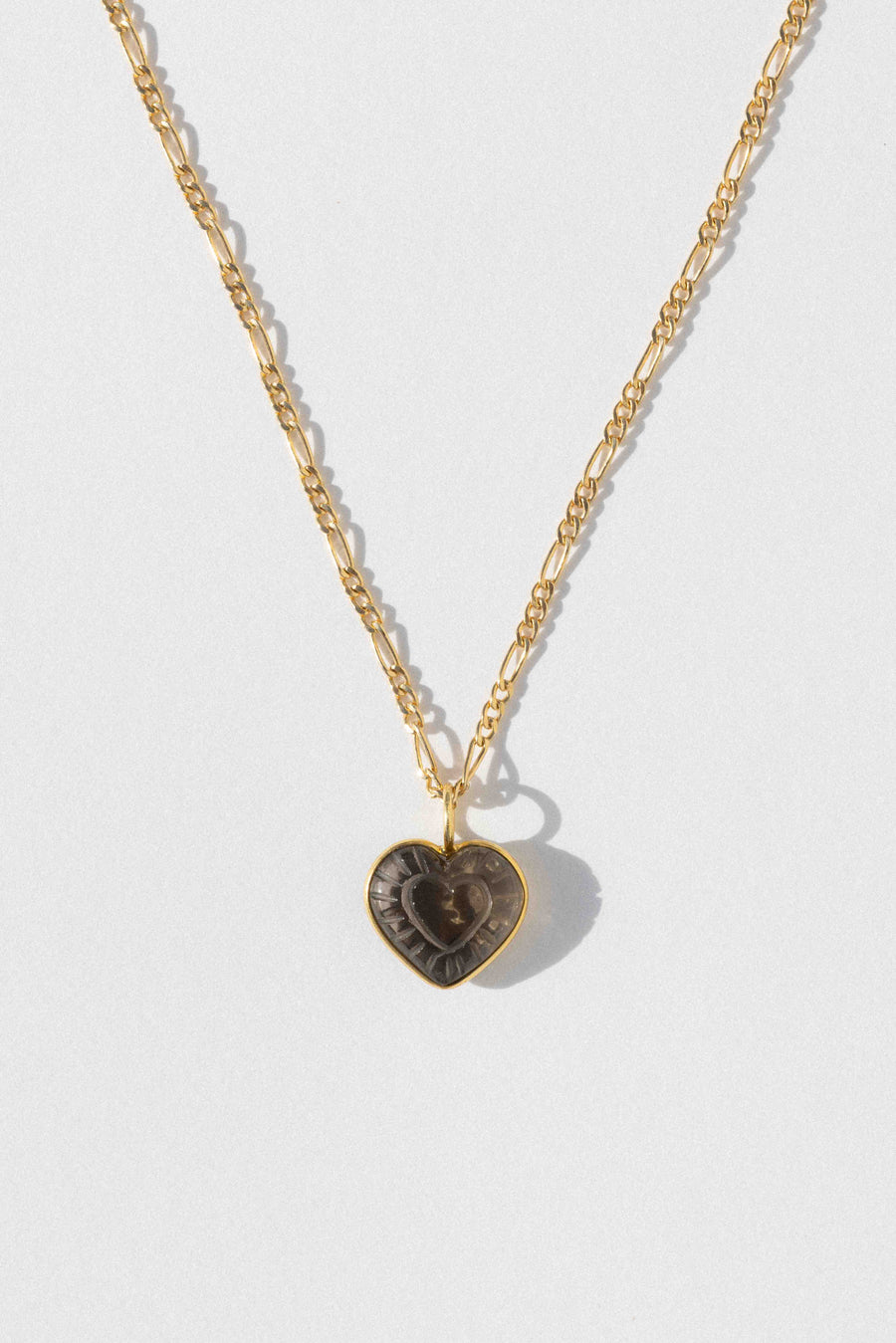 CGM Jewelry Gold / 22 Inches Close to my Heart Smoky Quartz Necklace