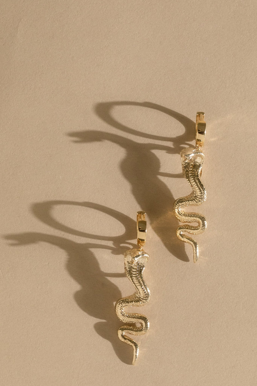 Goddess Jewelry Cobra Snake Bite Earrings