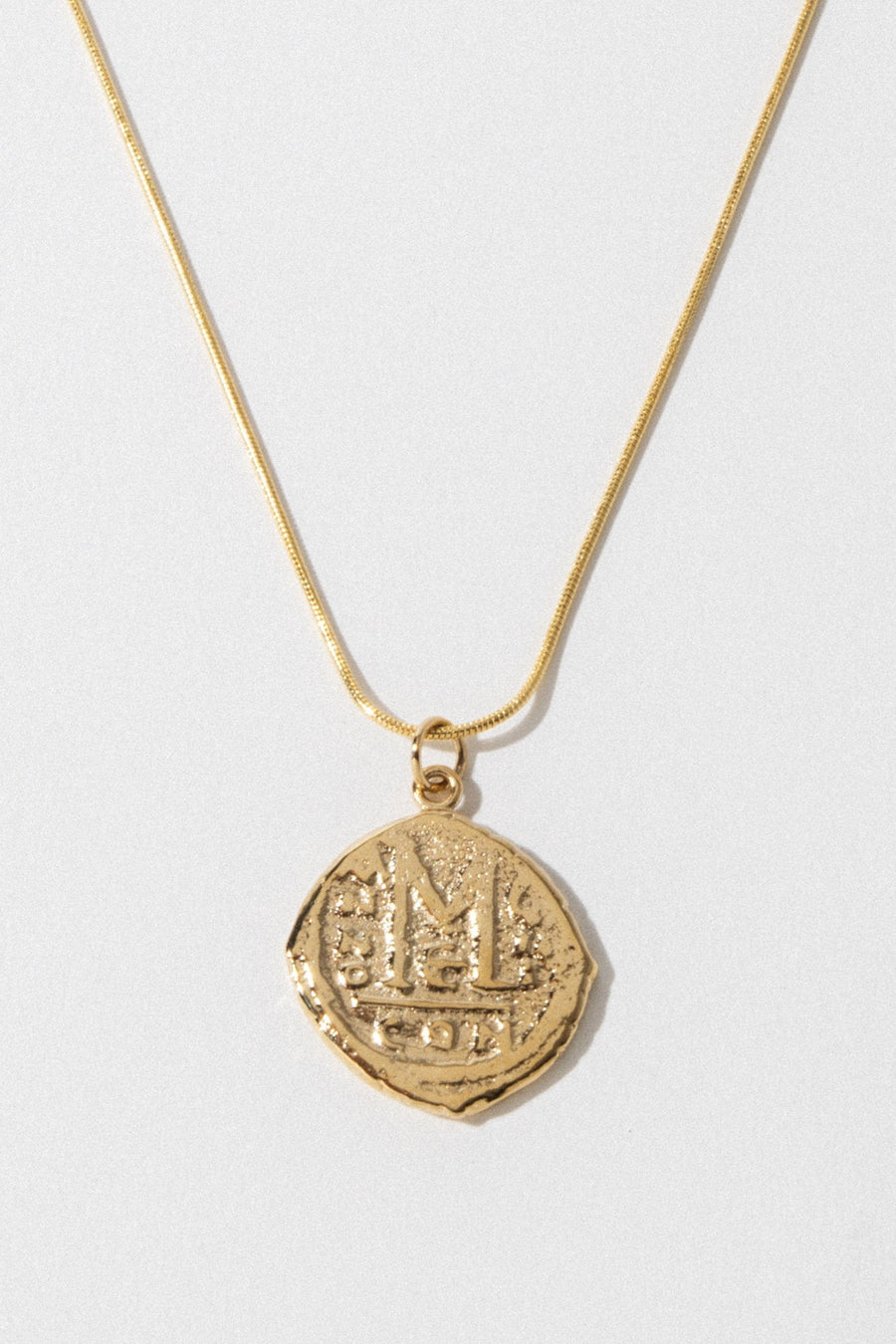 Dona Italia Jewelry Gold / 18 Inches Cortez Coin Necklace