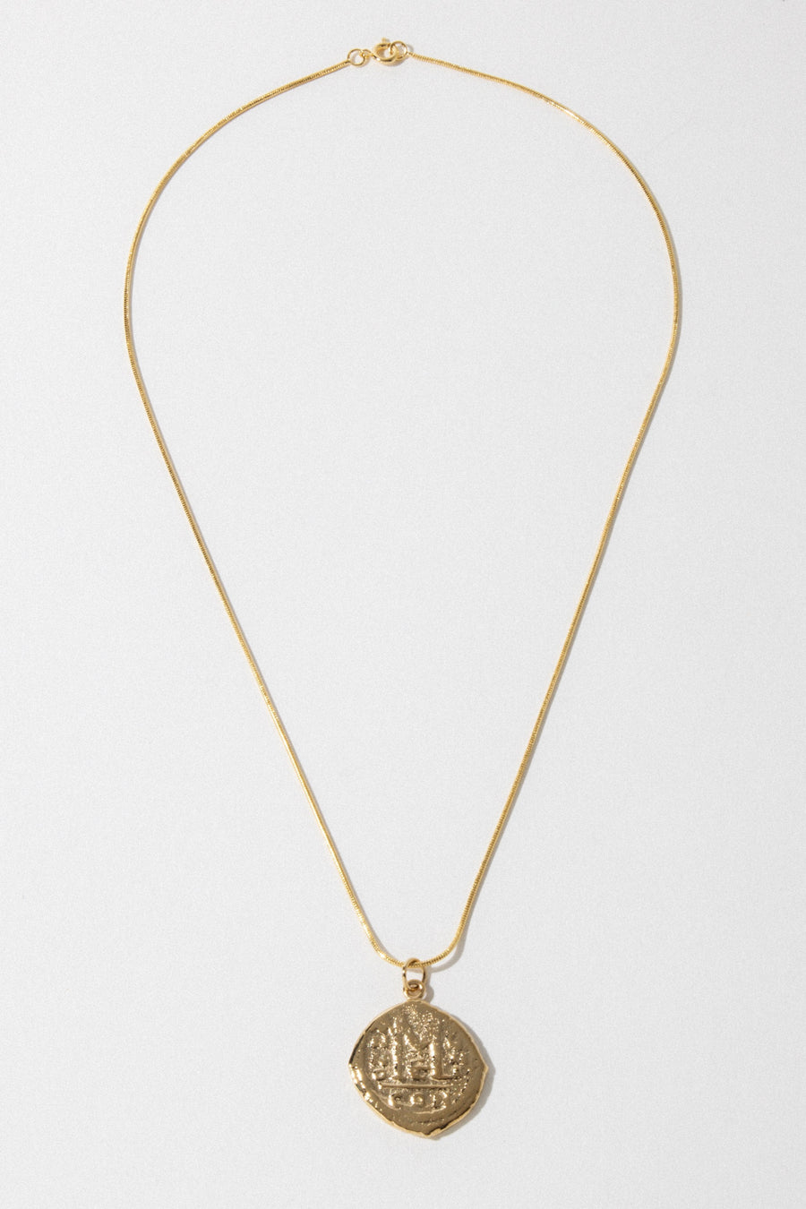 Dona Italia Jewelry Gold / 18 Inches Cortez Coin Necklace